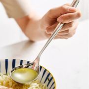 不锈钢汤勺韩式网红长柄家用喝汤匙吃饭大号盛汤面条西瓜勺子