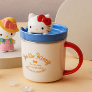 HELLOKITTY（凯蒂猫）玉桂狗陶瓷马克杯带盖大容量儿童可爱支架水