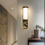 新中式客厅壁灯现代简约大气创意书房卧室床头灯酒店茶楼过道壁灯