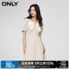 only春季时尚气质甜美收腰碎花短裙连衣裙女123207092