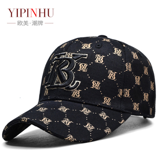欧美潮牌YPH帽子男韩版印花刺绣棒球帽四季时尚有型显脸小鸭舌帽