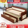 一米二折叠沙发床实木可小户型多功能1.2米书房坐卧两用1.5客厅1.