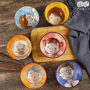 亲子碗个人专用家用饭碗，一家四口儿童陶，瓷碗家庭套装碗筷专人餐具