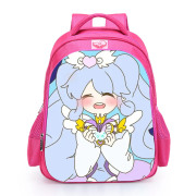 魔法少女卡通女生书包动漫花仙子粉红色，双肩包可爱(包可爱)的学生校园背包