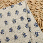 wwei 日本进口品牌munsell棉麻布料 浅色碎花娃衣抱枕服装手工diy