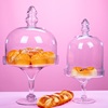 欧式玻璃水果盘果盆果篮蛋糕罩结婚创意现代客厅家用茶几高脚托盘