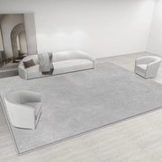 浅灰色客厅地毯沙发茶几毯家用卧室床尾垫床边毯米兰家装纯色加厚