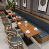 实木西餐厅桌椅商用日料理咖啡面馆饭店快餐饮沙发卡座餐桌椅组合