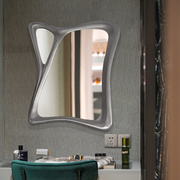 异形智能浴室镜现代不规则装饰镜子客厅壁炉壁挂化妆镜洗手台镜子