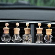 香薰精油瓶子空调香膏摆件车内用品，车载出风口香水瓶空瓶玻璃装饰