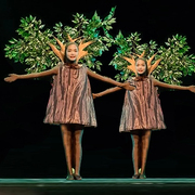 六一幼儿小树苗环保树木，森林话剧舞台，表演服装儿童大树舞蹈演出服