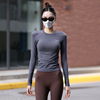 2023瑜伽服套装女春秋款长袖速干跑步训练紧身专业运动上衣健身服