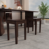 实木凳子餐椅北美黑胡桃木餐桌方凳可叠放家用新中式茶桌凳子高凳