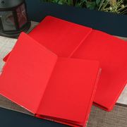 红色内页日记本复古彩色内页笔记本学生文具结婚账本婚礼记账本子