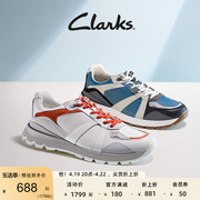 Clarks其乐男鞋春夏季复古潮流拼色休闲鞋舒适透气缓震运动鞋男