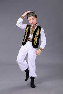 高档民族儿童新疆舞蹈演出服，女童幼儿园舞蹈服维吾尔族哈萨克
