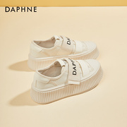 达芙妮Daphne ~帆布鞋女秋季2023女鞋松糕底休闲运动板鞋
