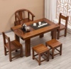 老船木小户型阳台茶桌椅组合实木办工茶客厅，几家用简约小型桌台茶
