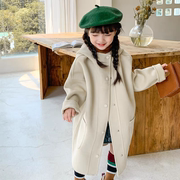 首单直降儿童秋季外套，韩版中长款宝宝秋冬季洋气女童大衣