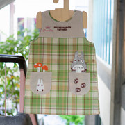 日本龙猫豆豆龙可爱家居，厨房家务围裙罩衣