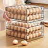 鸡蛋收纳盒冰箱专用保鲜盒，厨房鸡蛋盒透明多规格，双层抽屉式鸡蛋盒