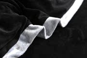 冬季牛奶绒四件套纯色珊瑚绒床单被套水晶绒床上双面毛毛黑色被罩