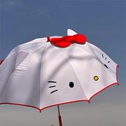 hellokitty雨伞女卡通，可爱儿童长柄晴雨，两用高颜值学生防晒遮阳伞