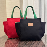 日式简约帆布饭盒袋便当包手拎妈咪，包学生(包学生，)手提包多功能手拎布包