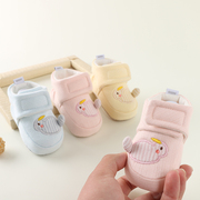 舒适婴儿防滑学步鞋冬季0-1岁软底加厚婴童鞋男宝宝魔术贴步前鞋