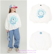 bluetail韩国2023春秋儿童白色，长袖套头t恤上衣童装130-160