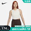 Nike耐克女子罗纹短款背心夏紧身刺绣无袖运动T恤FB8280-104