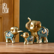 欧式风水大象摆件树脂，创意动物家装工艺饰品，送礼客厅装饰