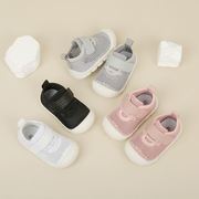 夏季宝宝1-3岁2软底婴儿透气包头凉鞋镂空针织男女童沙滩鞋子大童