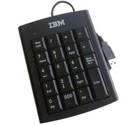 IBM有线数字小键盘电脑外接USB巧克力键盘银行财务出纳键盘免切换