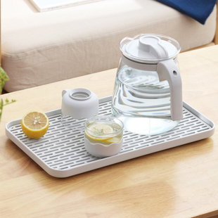 沥水盘放茶杯用托盘茶盘厨房双层置物架多功能水果盘长方形沥水篮