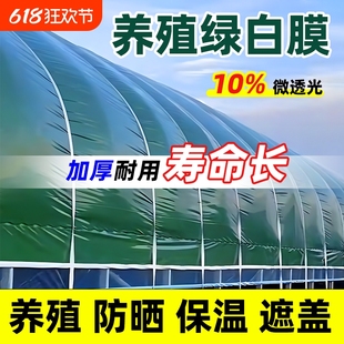 黑白膜养殖防晒加厚大棚专用膜防晒隔热绿白膜食用菌家禽养殖防渗