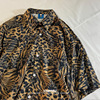STRAPPING 豹纹 短袖花衬衫80年代日系复古男女痞帅泰国夏威夷