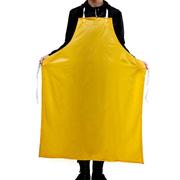 加厚黄色防水围裙无袖pvc围裙加厚防污围裙食品厨房防水围裙