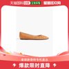 香港直邮tod's女士铆钉绒面革，尖头平底鞋