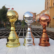 篮球比赛奖杯MPV 篮球赛奖杯定制 NBA总冠军奖杯创意金银铜篮球杯