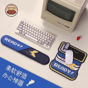 卡通电竞游戏风护腕鼠标垫键盘垫电脑手腕垫护手枕桌面垫子鼠标手
