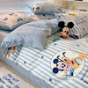 迪士尼100全棉纯棉床上四件套儿童男孩米奇被套罩床单床笠三件套4