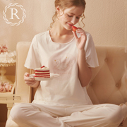 rosetree孕妇睡衣夏季短袖袖，套头月子服日系甜美可爱家居服套装