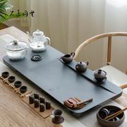 全自动茶盘一体带电磁炉，茶具套装乌金石茶盘，家用茶海茶台功夫茶具