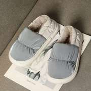 儿童棉拖鞋冬季男童棉鞋包跟加绒室内外穿亲子鞋雪地靴中大童软底