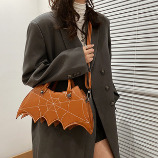 稀奇古怪的斜挎包时尚创意恶搞趣味万圣节个性蝙蝠女pu手提包