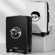finerworld定制图案行李箱女旅行箱，男登机箱24寸轻便潮学生拉杆箱