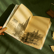 a5欧式复古手账本森系日记本，记事本唯美插画牛皮纸笔记本创意手绘