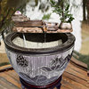 鱼缸过滤器循环系统庭院造景水池石槽陶瓷流水摆件过滤器水景装饰