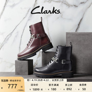 Clarks其乐女鞋秋冬马丁靴女厚底增高潮流复古朋克防滑百搭时短靴